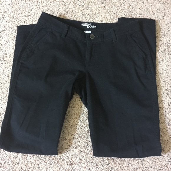 Old Navy Black Cotton Business Casual Skinny Pant - Picture 3 of 6